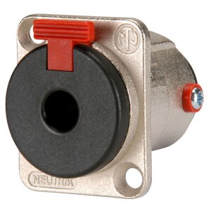 Neutrik NJ3FP6C 1/4" Locking Chassis Jack Nickel